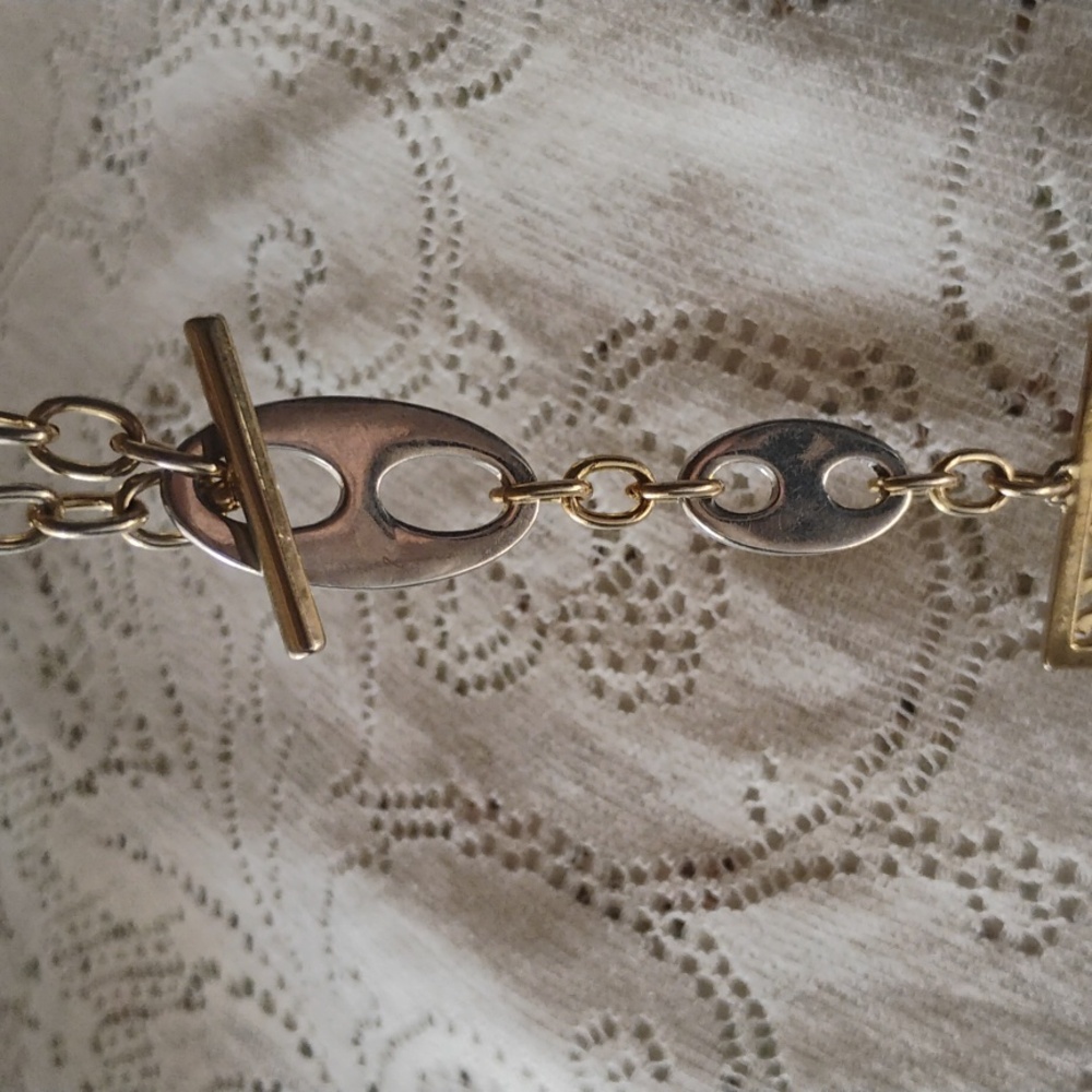 Statement Necklace With Large Square Pendant - image 4